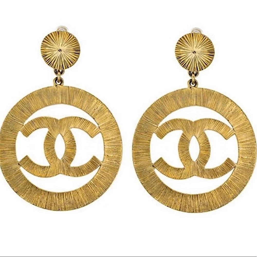 RARE JUMBO VINTAGE CHANEL EARRINGS